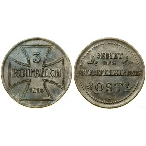 Polska, 3 kopiejki, 1916 A, Berlin