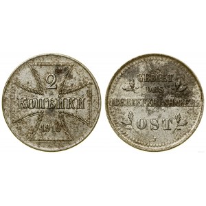 Polska, 2 kopiejki, 1916 J, Hamburg
