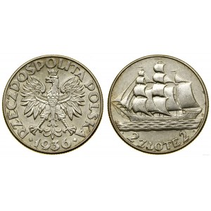 Polska, 2 złote, 1936, Warszawa