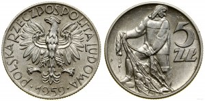 Poland, 5 zloty, 1959, Warsaw