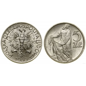 Poland, 5 gold, 1960, Warsaw