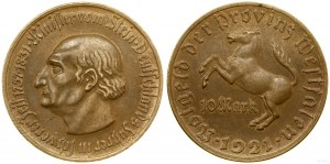 Allemagne, 10 marks, 1921