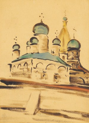 Stanislaw Noakowski (1867-1928), Orthodox Church, from the series: Old Russia, 1921