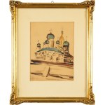 Stanislaw Noakowski (1867-1928), Orthodox Church, from the series: Old Russia, 1921