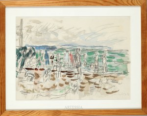 Jan Cybis (1897 - 1972), Nad morzem - z cyklu: Świnoujście, 1972