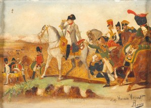 Unbekannter Künstler, 19. Jahrhundert, Napoleon bei Wagram, nach H. Vernet