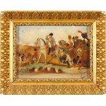Artysta nierozpoznany, XIX w., Napoleon pod Wagram, wg H.Verneta