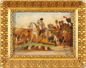 Unbekannter Künstler, 19. Jahrhundert, Napoleon bei Wagram, nach H. Vernet