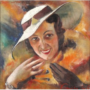 Stanislaw Malcher (1900-1943), Portrait d'une dame, 1936