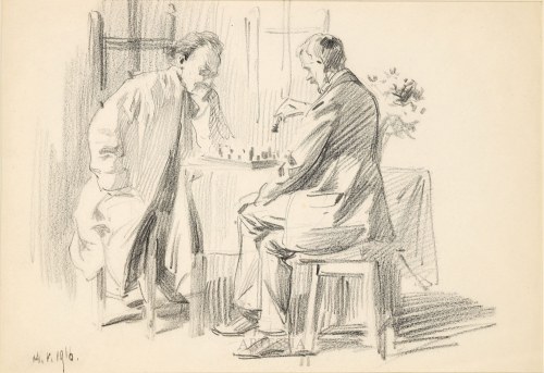 Stanisław Sawiczewski (1866-1943), Malarze grający w szachy, 1916