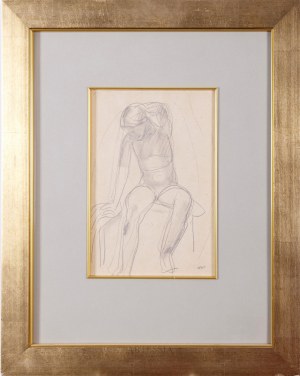 Wojciech Weiss (1875-1950), Nudo di giovane ragazza