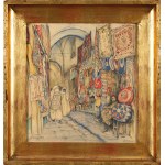 Marian Trzebiński (1871-1942), Wejście do bazaru arabskiego w Tunisie, 1928