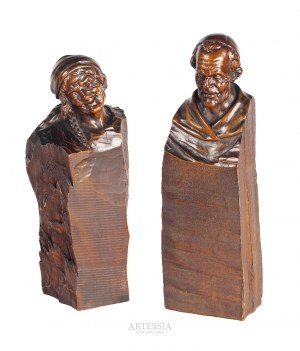 Hermann Steiner (1878-1963), Paire de bustes