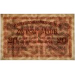 Kowno, 20 Mark 1918 - B - RARE IN THIS CONDITION