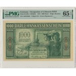 Kowno, 1.000 Mark 1918 - A - 7 digit series - PMG 65 EPQ - RARE