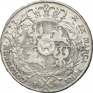 Poniatowski, Thaler Warsaw 1777 EB - RARE, LITU, ex. Potocki