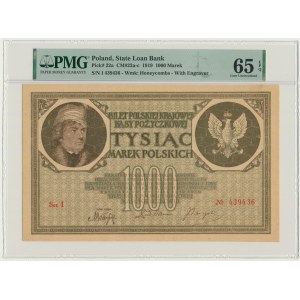 1.000 marek 1919 - Ser.I - PMG 65 EPQ