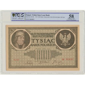 1 000 marks 1919 - Ser.O - PCGS 58
