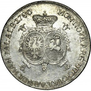 Duchy of Courland, Peter Biron, Thaler Mitau 1780