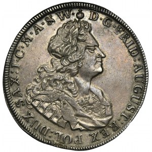 August II the Strong, Thaler Dresden 1727 IGS - RARE