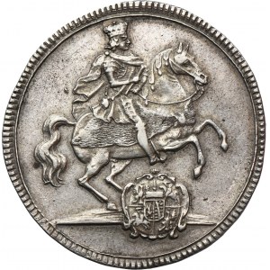 August II the Strong, 1/2 Vicariate Thaler Dresden 1711 - VERY RARE