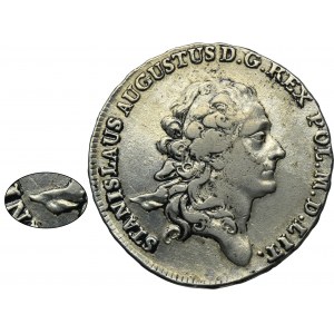 Poniatowski, 1/2 Thaler Warsaw 1777 EB - RARE
