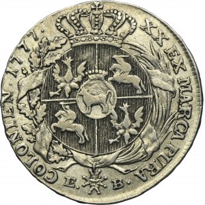 Poniatowski, 1/2 Thaler Warsaw 1777 EB - RARE