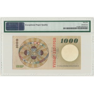 1.000 zlotys polonais 1965 - D - PMG 66 EPQ - série rare provenant de la circulation réelle