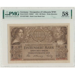 Kowno, 100 Mark 1918 - PMG 58