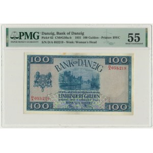 Danzig, 100 Gulden 1931 - D/A - PMG 55