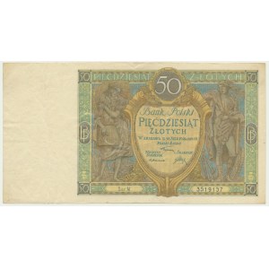 50 złotych 1925 - Ser.M - ŚWIEŻY I RZADKI