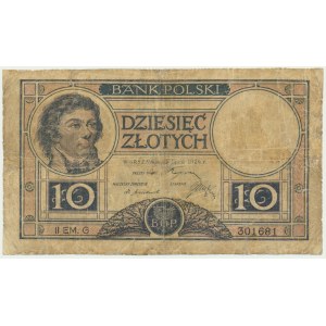 10 złotych 1924 - II EM. G - RZADKI