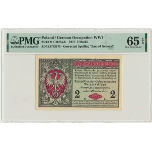 2 marki 1916 - Generał - B - PMG 65 EPQ