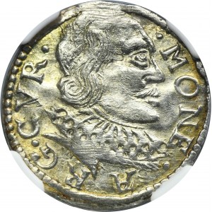 Duchy of Courland, Wilhelm Kettler, 3 Groschen Mitau 1598 - NGC MS64 - RARE