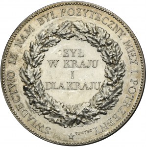 Medal Adam Count Potocki 1872 - VERY RARE, SILVER