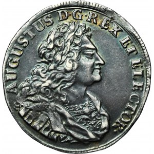 Auguste II le Fort, 2/3 Thaler (florin) Dresde 1709 ILH - RARE