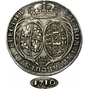 Auguste II le Fort, Dresde Thaler 1710 ILH - TRÈS RARE