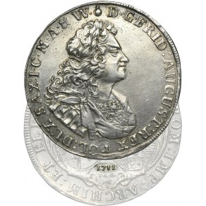 Augustus II the Strong, Thaler Dresden 1711 ILH - VERY RARE