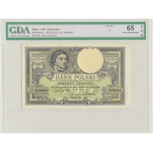 500 złotych 1919 - SA. - GDA 65 EPQ