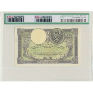 500 złotych 1919 - SA. - GDA 65 EPQ
