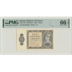1 złoty 1938 - ID - PMG 66 EPQ