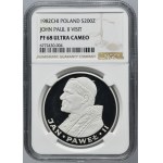 200 zloty 1982 John Paul II - NGC PF68 ULTRA CAMEO - PROOF