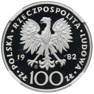 100 zloty 1982 John Paul II - NGC PF69 ULTRA CAMEO - PROOF