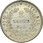 Insurrection de novembre, 2 zlotys Varsovie 1831 KG - RARE