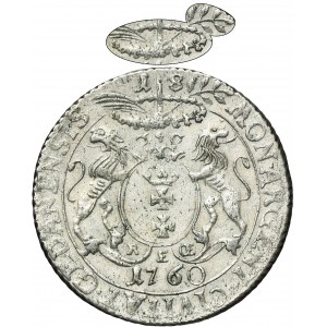 Augustus III of Poland, 18 Groschen Danzig 1760 REOE
