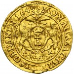 John II Casimir, Ducat Danzig 1649 GR - RARE