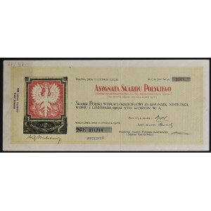 Asygnata 5% Pożyczki Państwowej 1918, 100 koron