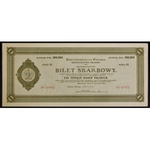 5% Bilet Skarbowy, Serja III - 100.000 mkp 1922