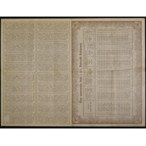 10% Pożyczka Kolejowa 1924, obligacja 25 franków złotych