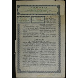 7% Pożyczka Kolejowa 1930, obligacja 500 zł